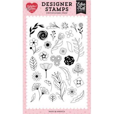 Echo Park Valentine's Day Stempel - Plant Love Florals